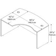 thumbnail image 4 of Series C 60W Left Hand L-Bow Desk Shell in Hansen Cherry - Engineered Wood, 4 of 8