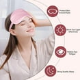 thumbnail image 3 of Antifaz para dormir Antifaz con los ojos vendados con relleno y correa elástica para una noche completa de sueño, viajes y siestas, ojos suaves MFZFUKR BST3020530-2, 3 of 6