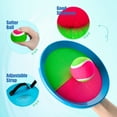 thumbnail image 4 of PLAYZAP Toss and Catch Ball Set - Outdoor Toys for Kids ages 3 4-8, Beach Toys Outside Yard Pool Lawn Games, Gifts for Boys Girls Adults Family - 4 Paddles 4 Sticky Balls(Upgraded), 4 of 10