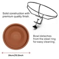 thumbnail image 4 of Miogawg Bird Detachable Birdbath Birdbath Wrought Iron Courtyard Bird Feeder, 4 of 8