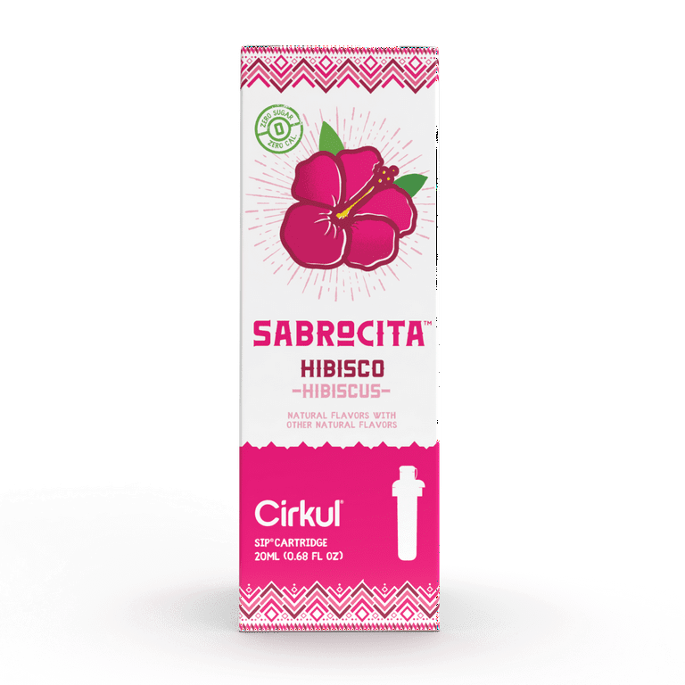 Cirkul Sabrocita Hibiscus Flavor Cartridge, Drink Mix, 1-Pack 