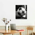 thumbnail image 2 of Nawypu Soccer Wall Art Sports Pictures Wall Decor Soccer Poster For Boys Room Soccer Painting Canvas Black and White Sports Canvas Wall Art Sport Theme Painting for Bedroom Office, 2 of 4