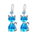 thumbnail image 2 of YYKihy Fashion Earrings Stainless Steel Round Earrings Women Creative Earrings Diamond Dangling Crystal Earrings For Women, 2 of 5