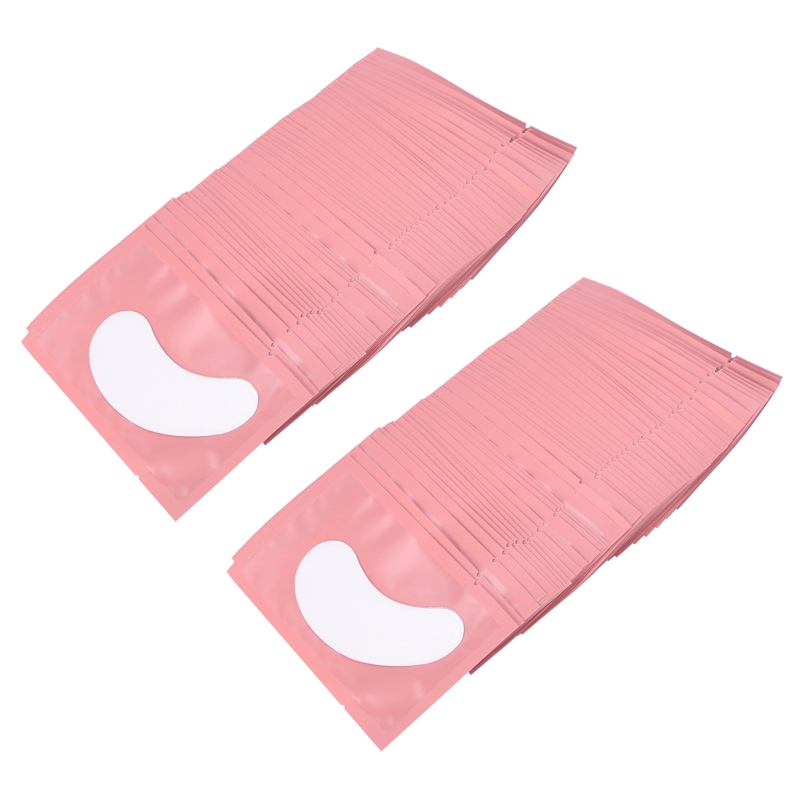 100x Eye Protection Gel Eyelash Pad Patch Lint Individual Lashes