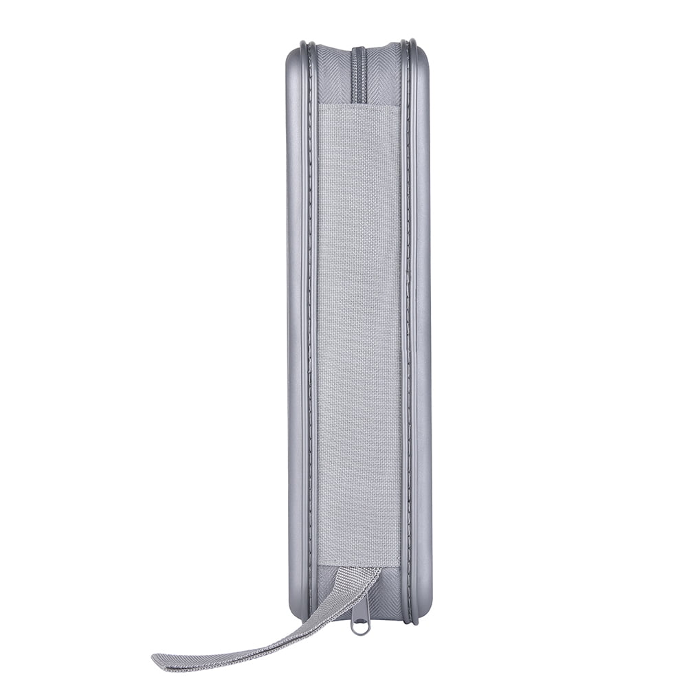96 Capacity CD Case,Gray Hard Plastic CD/DVD Holder Portable Wallet
