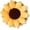 Golden Yellow, variant on 3D Sunflower ™ Shaped Decorative Throw Pillow - Soft Plush Cushion for Bed and Couch, Cute Boho & Cottagecore Home Decor Accent, Golden Yellow, 20 Inches