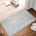 thumbnail image 5 of Daiia Silver Glitter Front Door Mat, Heavy Duty Durable Welcome Mat for Outdoor Indoor, Dirt Trapper Waterproof Super Absorbent Door Mat, 16" x 24", 5 of 9