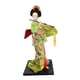 thumbnail image 1 of Muñecas geishas japonesas étnicas de 12 pulgadas, muñecas geishas japonesas orientales antiguas, chica kabuki verde fluorescente, 1 of 9