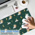 thumbnail image 4 of Long Mouse Pads for Desk,Green Sun Moon Cloud Pattern Desk Mats on Top Of Desks, Desk Mouse Pad Extra Large with 3mm Non-Slip Base and Stitched Edge for Gaming,Office,Work,Home 31.5"x11.8", 4 of 6