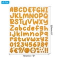 thumbnail image 2 of Uxcell Alphabet Letters Numbers Stickers, 6 Sheets Self Adhesive Capital Decal, Orange, 2 of 6
