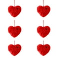 thumbnail image 2 of YZEGDCH Valentines Red Fluffy Green Heart Ornament, Home Decorative for Tree and Key, Cute Super Soft Room Decor Decorations for Women Men, Gift for Her, Best Valentines Gift for Him Her, 2 of 5