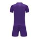 thumbnail image 4 of Odeerbi Conjunto de Uniformes de Entrenamiento de Fútbol de Malla Para Chicos Y Niñas Pantalones Cortos de Camiseta de Manga Corta Con Rayas Conjunto Atlético Seco Rápido Para 4-15 Años, 4 of 4