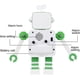 thumbnail image 4 of Alarm Clock For Kids Boys, Robot Alarm Clock For Kids Analog Alarm Clock No Check Silent Alarm Clock For Boys Girls Boys (Green), 4 of 5