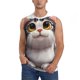 thumbnail image 1 of Balery Cute Cartoon Kitten Camisetas sin mangas para hombre, absorbe la humedad y protege contra el mal olor.-Small, 1 of 7