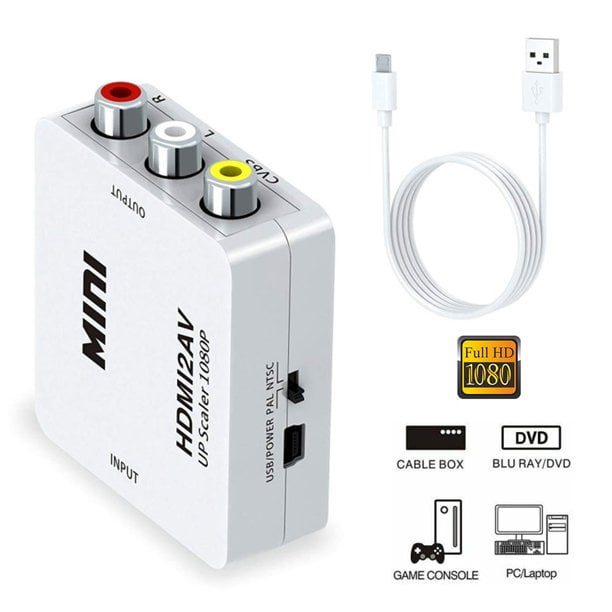ADAPTATEUR AUDIO VIDÉO portable HDMI vers câble péritel convertisseur de fils EUR 19,90 - FR