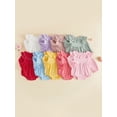 thumbnail image 3 of Loicainy Infant Baby Girls Fall Bodysuit 3 6 12 18 Months Long Sleeve Ruffled Round Neck Romper Clothes, 3 of 9