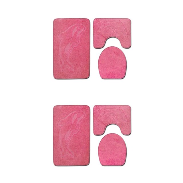 Guardoinrt 3pcs/set Stylish And Comfortable Bath Mat For Chic Bathroom Decor Easy PJ210611-B004 2Set