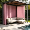 thumbnail image 4 of Waterproof Outdoor Curtains Solid Color Privacy Panels With Hanging Rings, Windproof Rain Resistant Patio Pergola Porch Curtains for Outdoor Living Space Garden Balcony Privacy, 4 of 6