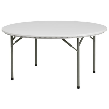 Lancaster Home 60 Inch Round Granite White Plastic Folding Table Lancaster Home 60 Inch Round Granite White Plastic Folding Table