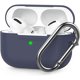 thumbnail image 1 of RV Funda de silicona para Airpods Pro, funda protectora antiarañazos, compatible con Airpods Pro 2019, funda a prueba de golpes para Apple AirPods Pro (con mosquetón, azul medianoche) Rojo Verde, 1 of 5