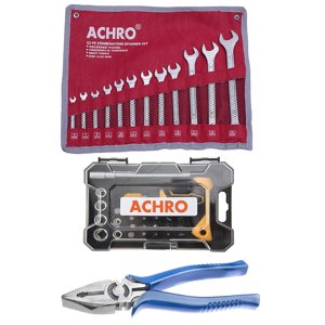 937 Kit d'outils professionnel classe industrielle contient ensemble de copeaux combinés & Set tournevis avec boîte de cenailles Kit d'outils , pour la maison, garage, industrie - Boîte de 37 Pièces