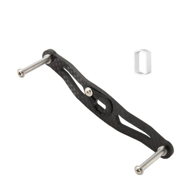Mango de carrete de pesca de fibra de carbono, ligero, repuesto resistente. Acero inoxidable 7x4mm105mm