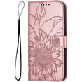 thumbnail image 3 of Wallet Case for Samsung Galaxy S23 Case with Card Holder,Sunflower Pattern Leather Phone Case with Kickstand Magnetic Shockproof Cover for Samsung Galaxy S23 Rose Gold Sunflower, 3 of 11