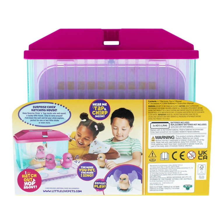 Little Live Pets Surprise Chick Blue Hatching House with Chick Styles and Colors May Vary Ages 5