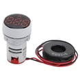 thumbnail image 1 of Digital Current Meter Crystal Panel Ammeter Round Signal Indicator AC 220V AD16‑22DSARed, 1 of 14