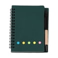 thumbnail image 7 of Mini Notebook with Pen, Spiral Pocket Notebooks for Work, Pocket Kraft Paper Journal with Sticky Notes and Color Tabs for Home, Office, Steno Pads Notepad with Elastic Band,Brown, 7 of 7