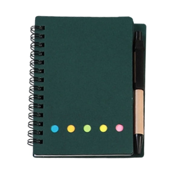 Lined Pocket Notebook With Pen And Sticky Tabs, Small Notepad With Divider Index Flags, Portable Writing Journal For Work And Business (Multicolor ,13*11)