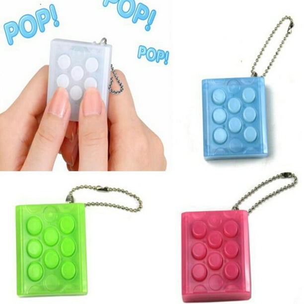 Electronic Bubble Squeeze Wrap Keychain Novelty Toy Stress Relief Toy