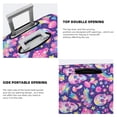 thumbnail image 5 of Lsque Skull rainbow mushroom colorful Printed Luggage Cover, Travel Luggage Protector,Scratch and Dirt Resistant, Fits 18-32 Inch Luggage - Small, 5 of 9