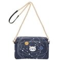 thumbnail image 2 of FORMRS Women Crossbody Purse with Chain Strap Vegan Leather Shoulder Handbag, White Cat Planet, 2 of 7