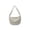 White, variant on Nylon Crescent Dumpling Half Moon Crossbody Bag for Women, Casual Waterproof Solid Color Slouchy Hobo Shoulder Bag, Lightweight Large Capacity Daily Tote Sling Purse