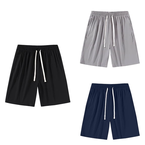 Antinious Men Solid Casual Outdoor Beach Lightweight Breathable Cargo Shorts