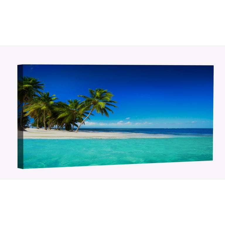 Beach Tree Canvas Art Beach Sunset Picture Wall Art Beach