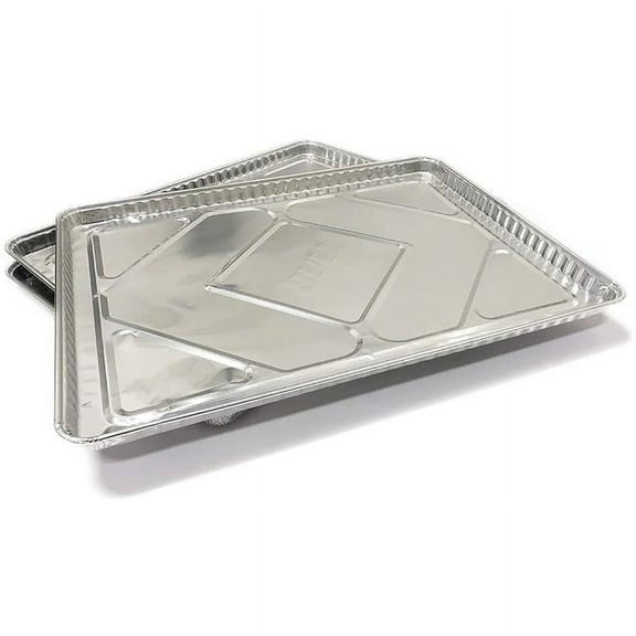 Bull Outdoor Products 24268 Grease Tray Liner, Silver, 12 Pack, for 30" Bull Grills