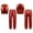Red, variant on TiaoBug Kids Girls Metallic Sleeveless Mock Neck Crop Tank Top and Shiny Pants Set for Jazz Hip-Hop Dance Red 8