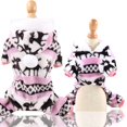 thumbnail image 1 of OIMG-ropa de invierno para perro, pijamas para perros pequeños, ropa de dormir, abrigo para cachorro, sudaderas con capucha para perro Yorkies, peluche, Schnauzer, Mono de lana suave para perro, 1 of 4