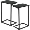 thumbnail image 1 of C Table, Couch Tables That Slide Under, TV Trays, Side Table for Small Space, Bedside Tables for Living Room, Bedroom, Metal Frame, 1 of 9