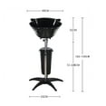 thumbnail image 5 of Black Shampoo Bowl Basin Sink Hair Salon Treatment Tool Height Adjusta, 5 of 9