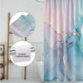 thumbnail image 5 of Colourful Marble Shower Curtain, Watercolor Abstract Shower Curtain with 12 Hooks, Waterproof Fabric Shower Curtain for Bathroom Set Decor, Luxury Gold Line Marble Print, 72 x 72 Inch, Blush, 5 of 6