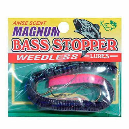 K&E Lures Bass Stopper Magnum, 3 Weedles Hooks (Best Fly Fishing Lures For Bass)
