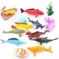 thumbnail image 4 of PVCS 12 Ensembles de Modèles d'Animaux du Monde Marin Colorés Simulés, Ornements, Cadeau pour Enfants, 4 of 9