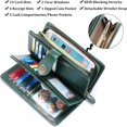 thumbnail image 4 of LAICAIW Women's Wallet Genuine Leather RFID Blocking Large Capacity Trifold Ladies Wallet, 4 of 6