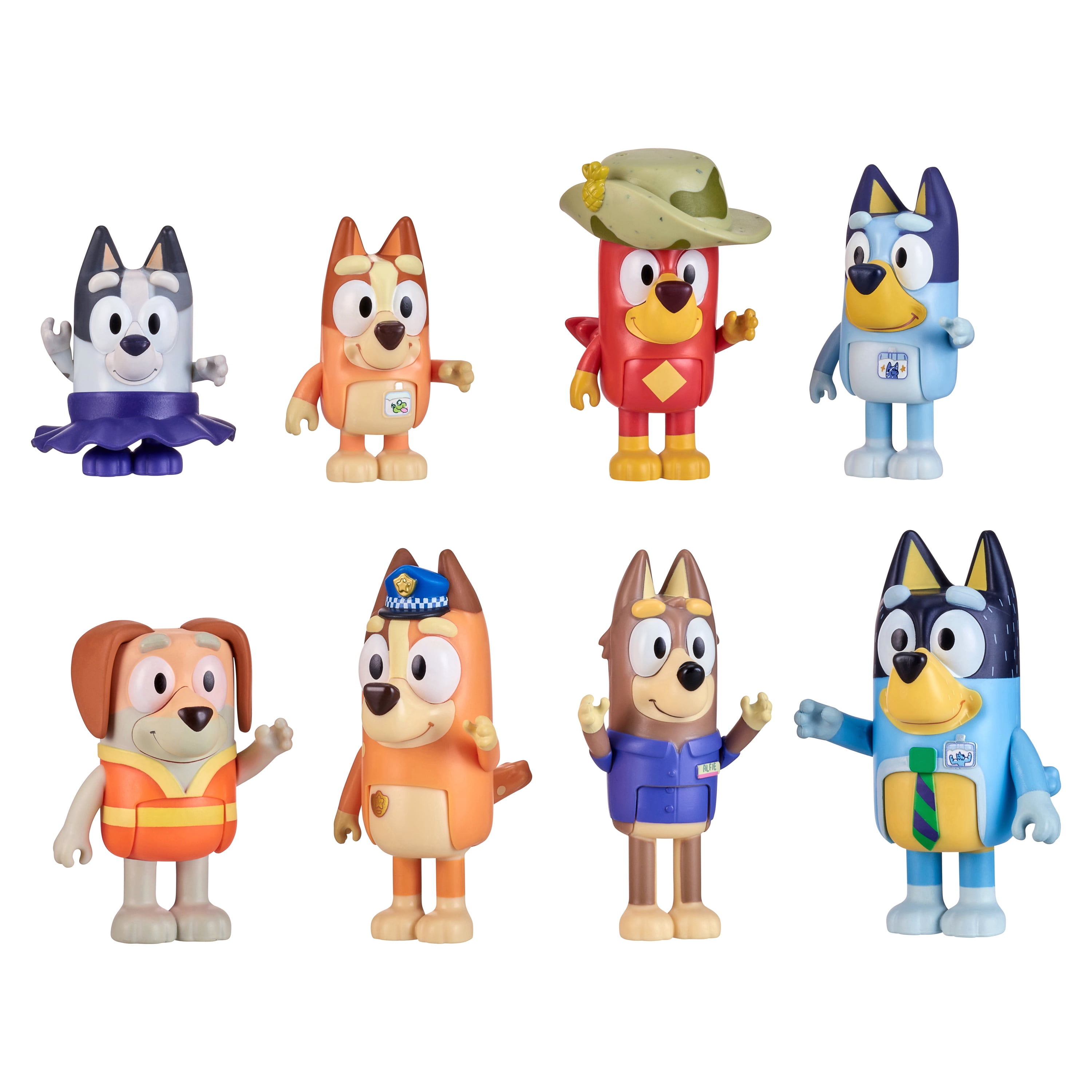 Bluey Gotta Be Done Work Pack, 2.5- 3 Bluey Exclusive 8 Figure