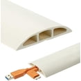 thumbnail image 1 of Bates- Floor Cord Cover, 6ft Cable Cover, Cord Cover Floor Cable Cover, Cord Protector, Cord Hider Floor, Extension Cord Cover, Cable Cover Floor, Cable Floor Cover, Cable Covers for Cords Cream 6 ft, 1 of 5