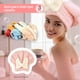 thumbnail image 2 of 3 piezas de turbantes de secado rápido, gorros para cabello seco súper absorbentes, gorros de ducha, gorros de toalla anti-frizz con lazos, adecuados para todo tipo de cabello, 2 of 4
