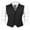 Pure Black, variant on COOFANDY Mens Christmas Suit Vest Men's V-Neck Sleeveless Slim Fit Formal Jacket Suit Vest Business Dress Vests Casual Wedding Waistcoat